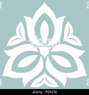 Abstract Vector Floral Pattern blanc Illustration de Vecteur