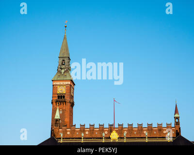 La mairie de Copenhague, Københavns Rådhus, Copenhague, Danemark, Europe. Banque D'Images