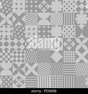 Motif patchwork sans couture. Parure de couette. Couverture matelassée texture. Vector background Illustration de Vecteur