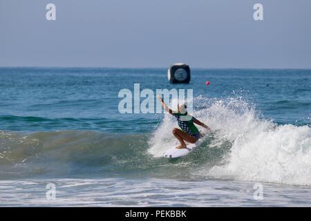 Kayla Coscino concurrentes dans l'US Open de surf 2018 Banque D'Images