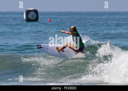 Kayla Coscino concurrentes dans l'US Open de surf 2018 Banque D'Images