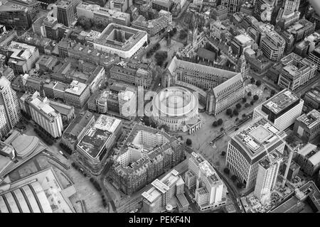 Hôtel de ville de Manchester photo aérienne complexe Banque D'Images