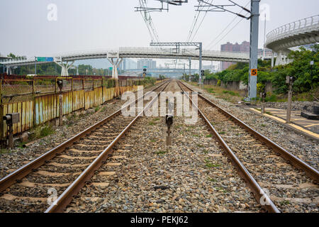 Voir à partir de mi-chemin de fer à Kaohsiung Taiwan Banque D'Images