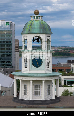 Tour de l'horloge, ou Tour de l'horloge de la citadelle, sur la rue Brunswick downtwon à Halifax (Nouvelle-Écosse) le 15 juillet 2018 Banque D'Images