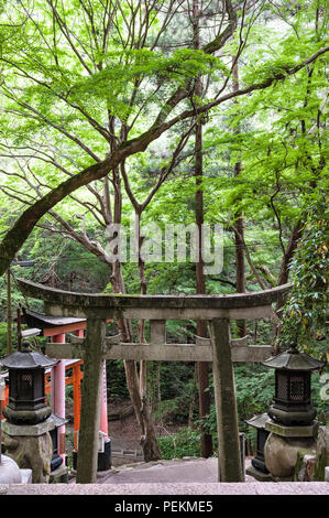 Kyoto, Japon. Le sanctuaire shinto de Fushimi Inari-taisha Banque D'Images