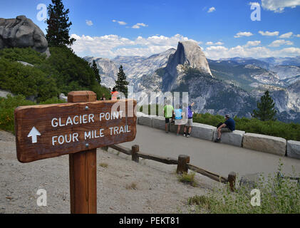 États-unis, Californie, Half Dome, Yosemite National Park Banque D'Images