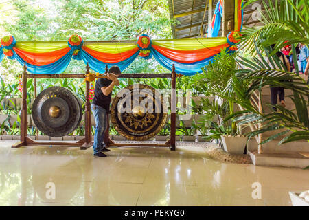 Temple dans la province d'Ubon Ratchathani, au nord-est (ISAN), Thaïlande Banque D'Images