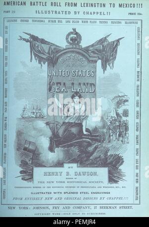 Image réalisée à partir d'archive historique page 683 de "batailles de la United States, par la mer et la terre embrassant ceux de la révolutionnaire et les guerres indiennes, la guerre de 1812, et la guerre du Mexique ; avec d'importants documents officiels ... Illustré de ... st 0505. Banque D'Images