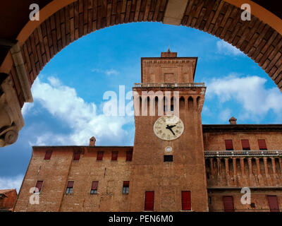 Cité médiévale Château Estense Ferrara en Italie Banque D'Images