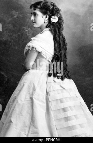 ADELINA PATTI (1843-1919) Chanteuse d'opéra français-italien Banque D'Images