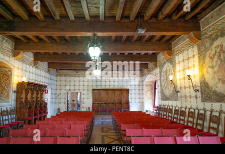 Schiavon, Italie - 26 mai 2017 : le hall principal du Château inférieur Banque D'Images