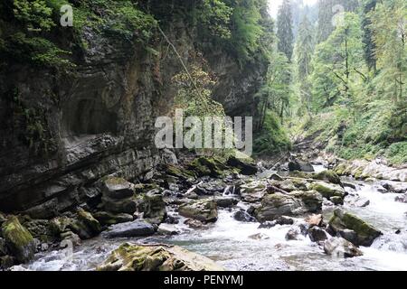 Excursion d'une journée sur l'Breitachklamm à Oberstdorf Allemagne Banque D'Images