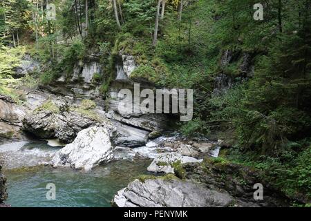 Excursion d'une journée sur l'Breitachklamm à Oberstdorf Allemagne Banque D'Images