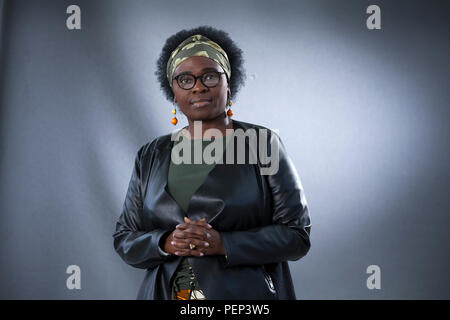 Edinburgh, Royaume-Uni. 16 août, 2018. Jennifer Nansubuga Makumbi est un romancier ougandais et nouvelliste. Sa thèse de roman, La Saga Kintu, a été retenu et a gagné le Kwani ? Projet manuscrit en 2013. Photographié à l'Edinburgh International Book Festival. Edimbourg, Ecosse. Photo par Gary Doak / Alamy Live News Banque D'Images