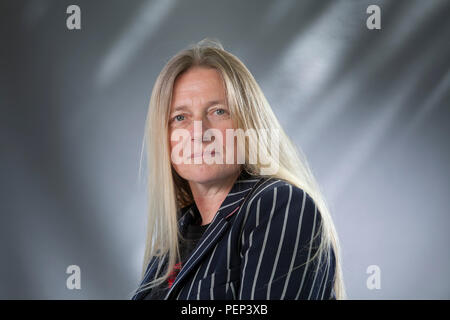 Edinburgh, Royaume-Uni. 16 août, 2018. Nicola Upson, le romancier britannique, à l'Edinburgh International Book Festival. Edimbourg, Ecosse. Photo par Gary Doak / Alamy Live News Banque D'Images