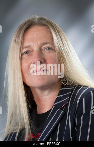 Edinburgh, Royaume-Uni. 16 août, 2018. Nicola Upson, le romancier britannique, à l'Edinburgh International Book Festival. Edimbourg, Ecosse. Photo par Gary Doak / Alamy Live News Banque D'Images