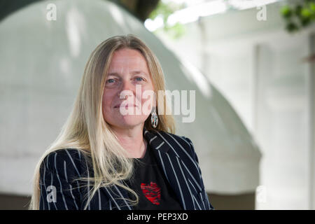 Edinburgh, Royaume-Uni. 16 août, 2018. Nicola Upson, le romancier britannique, à l'Edinburgh International Book Festival. Edimbourg, Ecosse. Photo par Gary Doak / Alamy Live News Banque D'Images