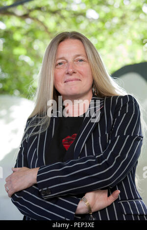 Edinburgh, Royaume-Uni. 16 août, 2018. Nicola Upson, le romancier britannique, à l'Edinburgh International Book Festival. Edimbourg, Ecosse. Photo par Gary Doak / Alamy Live News Banque D'Images