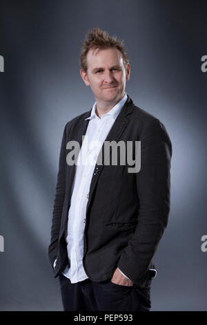 Edinburgh, Royaume-Uni. 16 août, 2018. Nick Harkaway & William Sutcliffe Nick Harkaway, le romancier britannique et commentateur. William Sutcliffe est un romancier britannique. Photographié à l'Edinburgh International Book Festival. Edimbourg, Ecosse. Photo par Gary Doak / Alamy Live News Banque D'Images