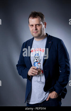 Edinburgh, Royaume-Uni. 16 août, 2018. Adam Richard Kay, l'écrivain britannique, auteur, comédien et ex-médecin. Photographié à l'Edinburgh International Book Festival. Edimbourg, Ecosse. Photo par Gary Doak / Alamy Live News Banque D'Images