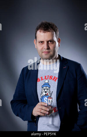 Edinburgh, Royaume-Uni. 16 août, 2018. Adam Richard Kay, l'écrivain britannique, auteur, comédien et ex-médecin. Photographié à l'Edinburgh International Book Festival. Edimbourg, Ecosse. Photo par Gary Doak / Alamy Live News Banque D'Images