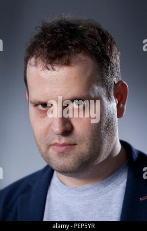 Edinburgh, Royaume-Uni. 16 août, 2018. Adam Richard Kay, l'écrivain britannique, auteur, comédien et ex-médecin. Photographié à l'Edinburgh International Book Festival. Edimbourg, Ecosse. Photo par Gary Doak / Alamy Live News Banque D'Images