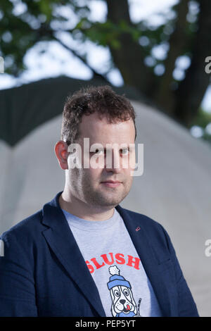 Edinburgh, Royaume-Uni. 16 août, 2018. Adam Richard Kay, l'écrivain britannique, auteur, comédien et ex-médecin. Photographié à l'Edinburgh International Book Festival. Edimbourg, Ecosse. Photo par Gary Doak / Alamy Live News Banque D'Images