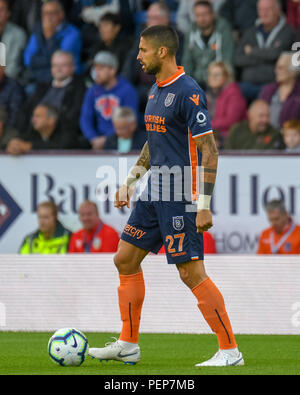 Burnley, Royaume-Uni. 16 août 2018. 16 août 2018, Turf Moor, Burnley (Angleterre), l'UEFA Europa League en troisième tour de qualification v Burnley Istanbul Basaksehir, Manuel da Costa (27) d'Istanbul Basaksehir Banque D'Images