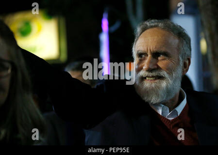 Curitiba, Brésil. Août 16, 2018. Le candidat Dr Rosinha (PT) au cours du débat des candidats pour le gouvernement du Paraná a tenu sur la TV Bandeirantes Paraná à Curitiba, PR. Credit : Rodolfo Buhrer/La/FotoArena Imagem/Alamy Live News Banque D'Images