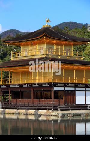 - Le Pavillon d'Or Temple Kinkakuji à Kyoto, au Japon. UNESCO World Heritage Site. Banque D'Images