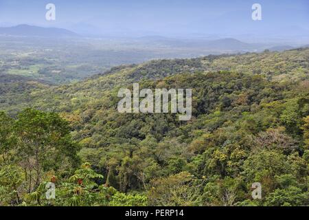 Brésil - jungle dans la région de Parana. Montagnes Marumbi à Serra do Mar plage. Les collines de la forêt tropicale. Banque D'Images