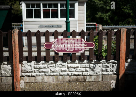 signe du chemin de fer Banque D'Images