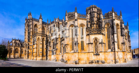 Monastère de Batalha,impressionnant monument du Portugal. Banque D'Images