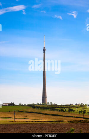 Emley moor station de transmission radio et télévision mast Banque D'Images