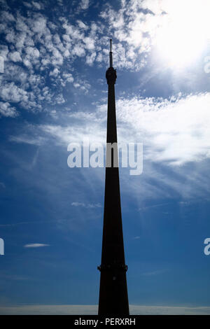 Emley moor station de transmission radio et télévision mast Banque D'Images