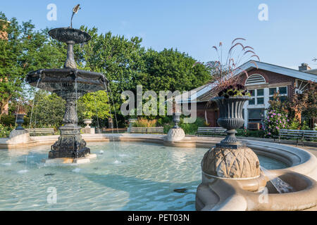 Fontaine dans Wicker Park Banque D'Images