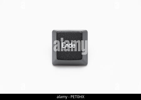 Touches de clavier noir simple avec des lettres différentes Banque D'Images