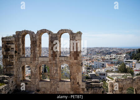 Odéon d'Hérode Atticus à Athènes, Grèce Banque D'Images