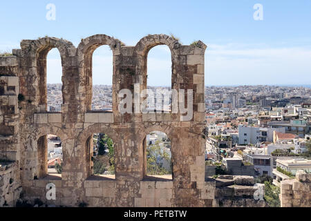 Odéon d'Hérode Atticus à Athènes, Grèce Banque D'Images