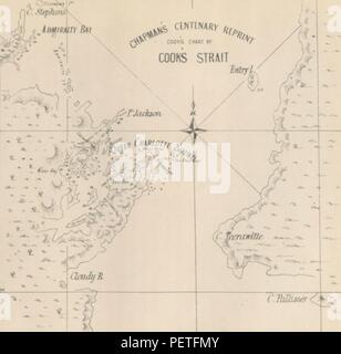 Image réalisée à partir d'archive historique page 20 de "Chapman's Memorial centenaire du capitaine Cook sur la description de la Nouvelle Zélande il y a cent ans. [Extraits de Cook's trois voyages de circumnavigation, édité par George T. Chapman avec l'aide0002. Banque D'Images