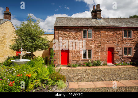 UK, Cumbria, Eden Valley, Appleby, St Anne's Hospital, 1651 Hospices, cour Banque D'Images