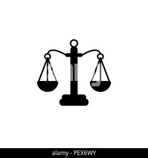 Le pictogramme de la justice écailles. vector illustration noir sur fond blanc Illustration de Vecteur