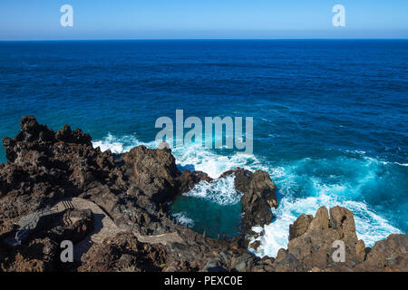 Océan piscines naturelles sur Tenerife, Canaries, Espagne Banque D'Images