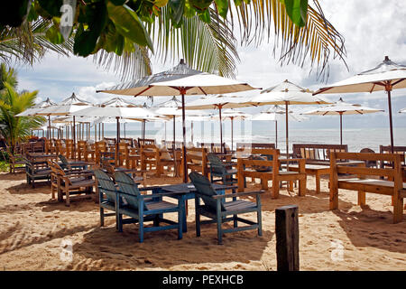 Plage au Brésil, Bahia, Trancoso, Porto Seguro Banque D'Images