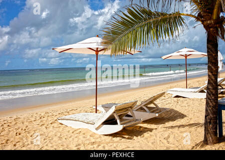 Plage au Brésil, Bahia, Trancoso, Porto Seguro Banque D'Images