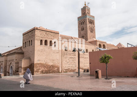 Mosquée de la Koutoubia à Marrakech, Maroc Banque D'Images