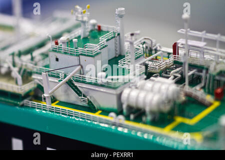 Transporteur de GNL reproduction à taille réduite Banque D'Images