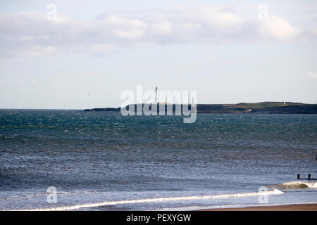 Balmedie Beach en face de ciel bleu Banque D'Images