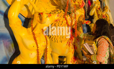 Durga Puja, Dhaka 2017 Banque D'Images