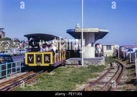 Volks Electric Railway, Brighton. Célébrant 80 années de service en 1963 Image prise le 28/07/1963 Banque D'Images